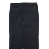 DICKIES Cargo Womens Trousers Black Regular Straight W34 L29