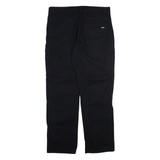 DICKIES Mens Trousers Black Regular Straight W36 L32