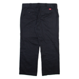 DICKIES Womens Trousers Black Regular Straight W37 L28