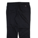 DICKIES Womens Trousers Black Relaxed Straight W36 L28