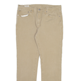 LEVI'S 511 Big E Mens Trousers Beige Slim Straight W34 L29