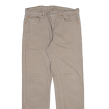 LEVI'S 505 Mens Trousers Beige Regular Straight W33 L30