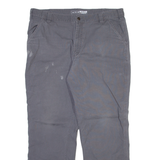 CARHARTT Mens Trousers Grey Relaxed Straight W40 L32