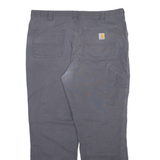 CARHARTT Mens Trousers Grey Relaxed Straight W40 L32