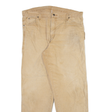 DICKIES Carpenter Mens Trousers Beige Relaxed Straight W40 L32