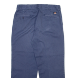 DICKIES Mens Trousers Blue Relaxed Straight W34 L27