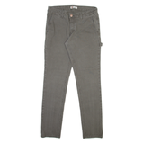 DICKIES Carpenter Womens Trousers Grey Slim Straight W30 L30