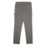 DICKIES Carpenter Womens Trousers Grey Slim Straight W30 L30