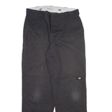DICKIES Mens Trousers Black Relaxed Straight W34 L32