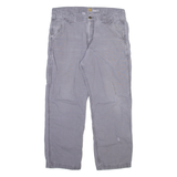 CARHARTT Mens Trousers Grey Relaxed Straight W36 L27