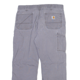CARHARTT Mens Trousers Grey Relaxed Straight W36 L27