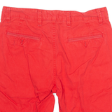 TOMMY HILFIGER Mens Chino Shorts Red M W30