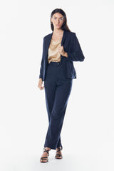 Women Classic Italian Wool Blazer – Timeless Tailored Blazer