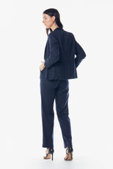 Women Classic Italian Wool Blazer – Timeless Tailored Blazer