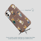 Chocolate Brown Rabbit Friends iPhone 11 Case