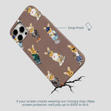 Chocolate Brown Rabbit Friends iPhone 12 Pro Max Case