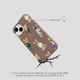 Chocolate Brown Rabbit Friends iPhone 13 Mini Case