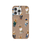Chocolate Brown Rabbit Friends iPhone 14 Pro Max Case