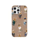 Chocolate Brown Rabbit Friends iPhone 16 Pro Max Case