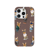 Chocolate Brown Rabbit Friends iPhone 16 Pro Case