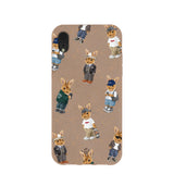 Chocolate Brown Rabbit Friends iPhone XR Case