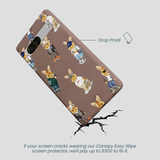 Chocolate Brown Rabbit Friends Google Pixel 7a Case