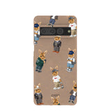 Chocolate Brown Rabbit Friends Google Pixel 7 Pro Case