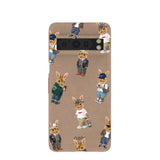 Chocolate Brown Rabbit Friends Google Pixel 8 Pro Case