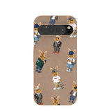 Chocolate Brown Rabbit Friends Google Pixel 9 Pro XL Case