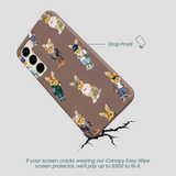 Chocolate Brown Rabbit Friends Samsung Galaxy S23+(Plus) Case
