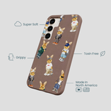 Chocolate Brown Rabbit Friends Samsung Galaxy S23 Case