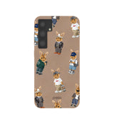 Chocolate Brown Rabbit Friends Samsung Galaxy S24+(Plus) Case