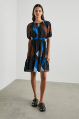 Dress Khloe 5767 Blue-Multi-Color