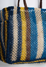 Beach Bag Barry No Word Blue-Yellow