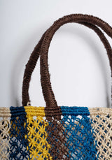 Beach Bag Barry No Word Blue-Yellow