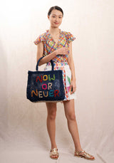 Beach Bag Now Or Never Sma Nat