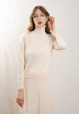 Turtleneck Knitted Mary Ecru