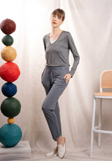 Pants 004-fpa023 Bleu-Grise