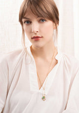 Necklace Patty Jade-Heart-Pink