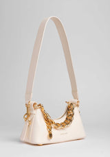 Shoulder Bag Sm Lunch Box Cream-White-Croc