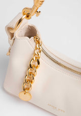 Shoulder Bag Sm Lunch Box Cream-White-Croc
