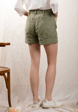 Denim Shorts Bushgab Light-Kaki