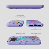 Lavender Retro Grid Google Pixel 10/10 Pro Case