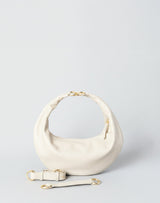 hyer goods ring bag convertible leather hobo bag#color_off-white
