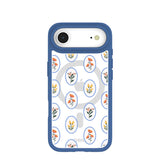 Clear Rosette Frame iPhone Air Case With True Blue Ridge (MagSafe included)