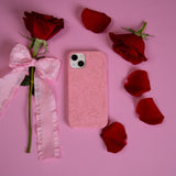 Bubblegum Pink Rosettes iPhone 14 Pro Max Case