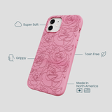 Bubblegum Pink Rosettes iPhone 12/ iPhone 12 Pro Case