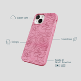 Bubblegum Pink Rosettes iPhone 13 Mini Case