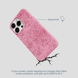 Bubblegum Pink Rosettes iPhone 13 Pro Case