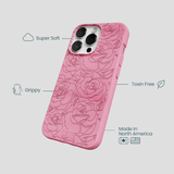 Bubblegum Pink Rosettes iPhone 13 Pro Case